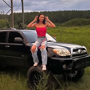 Pink Corset Zip crop top
